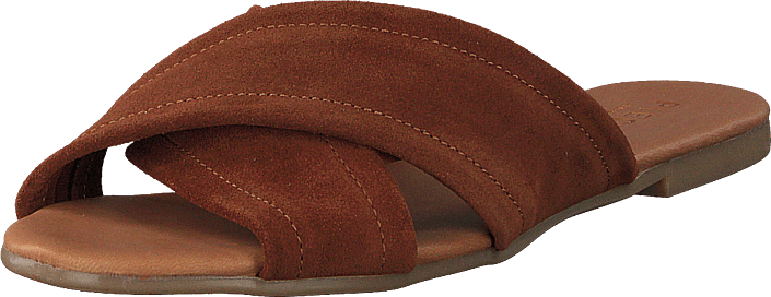 Pieces - Psmarnie Suede Sandal Cognac