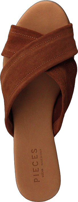 Pieces - Psmarnie Suede Sandal Cognac