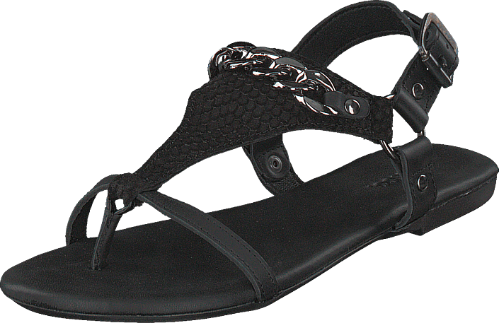 Bianco - Triangle Chain Sandal Black
