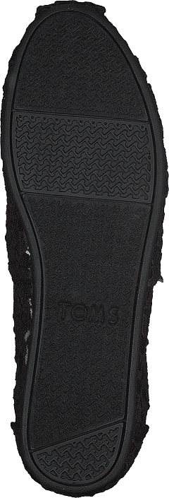 Toms - Alpargata Black Lace Leaves