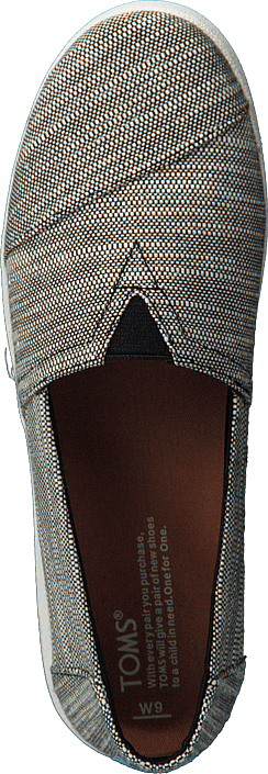 Toms - Avalon Black Slubby Cotton