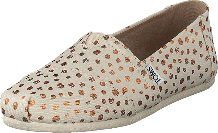 Toms - Alpargata Rose Gold/natural Canvas Dots