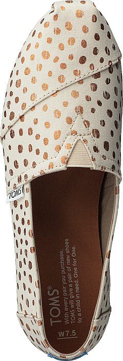 Toms - Alpargata Rose Gold/natural Canvas Dots
