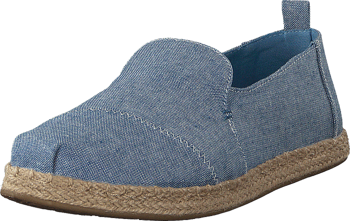 Toms - Deconstructed Alpargata Rope Blue Slub Chambray