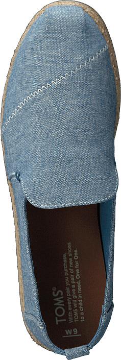 Toms - Deconstructed Alpargata Rope Blue Slub Chambray