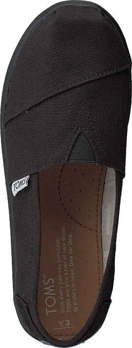 Toms - Alpargata Youth Black Canvas