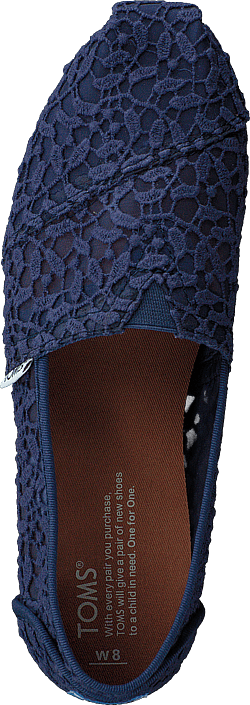 Toms - Alpargata Cadet Blue Lace Leaves