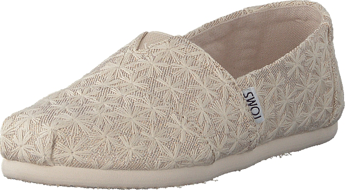 Toms - Alpargata Youth Natural Daisy Metallic