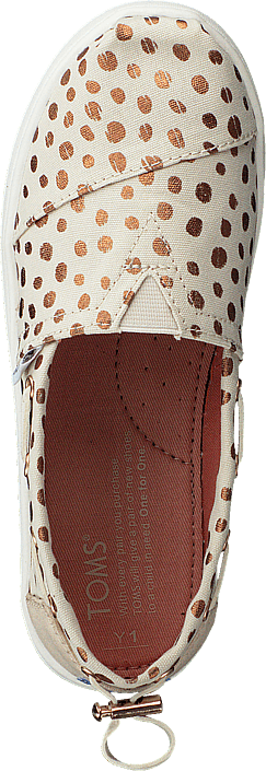 Toms - Bimini Youth Rose Gold Dots