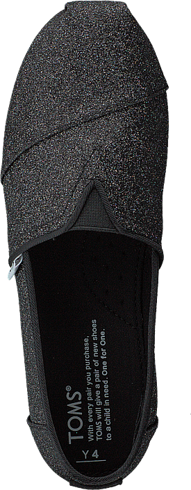 Toms - Alpargata Youth Black Iridescent Glimmer