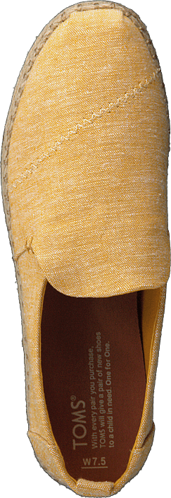 Toms - Deconstructed Alpargata Rope Mustard Slub Chambray