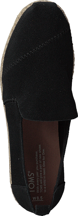 Toms - Deconstructed Alpargata Rope Black Suede