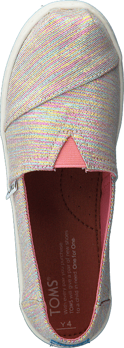 Toms - Alpargata Youth Pink Multi Twill Glimmer