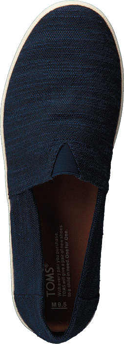 Toms - Avalon Navy Slubby Cotton