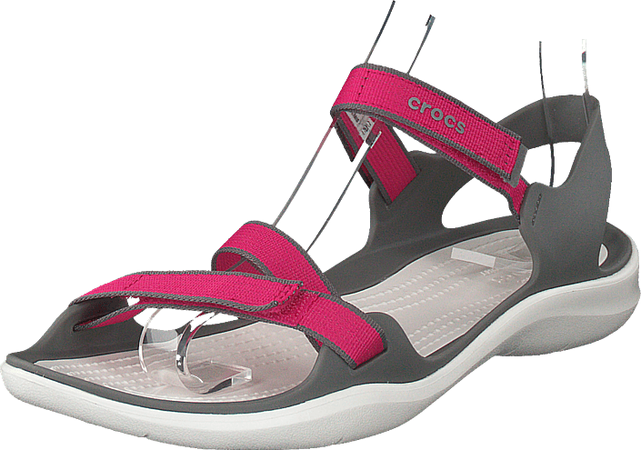 Crocs - Swiftwater Webbing Sandal W Paradise Pink/smoke