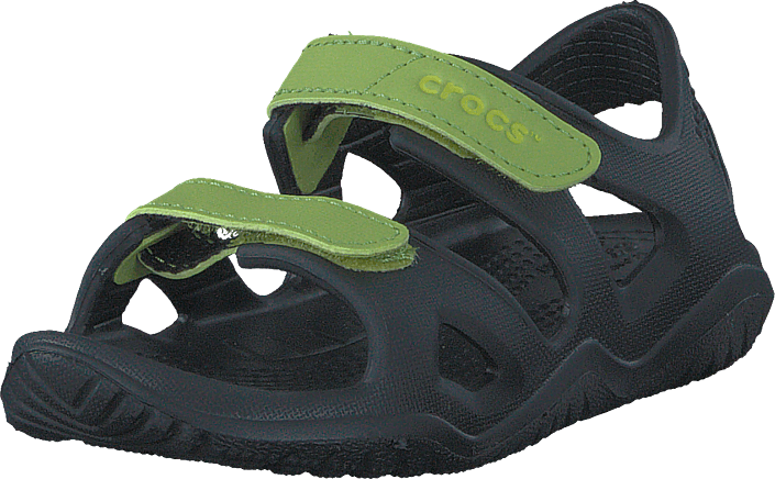 Crocs - Swiftwater River Sandal K Black/volt Green