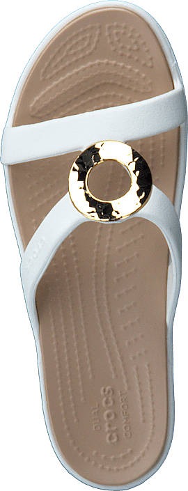 Crocs - Sanrah Hammered Met Sandal W Platiunum