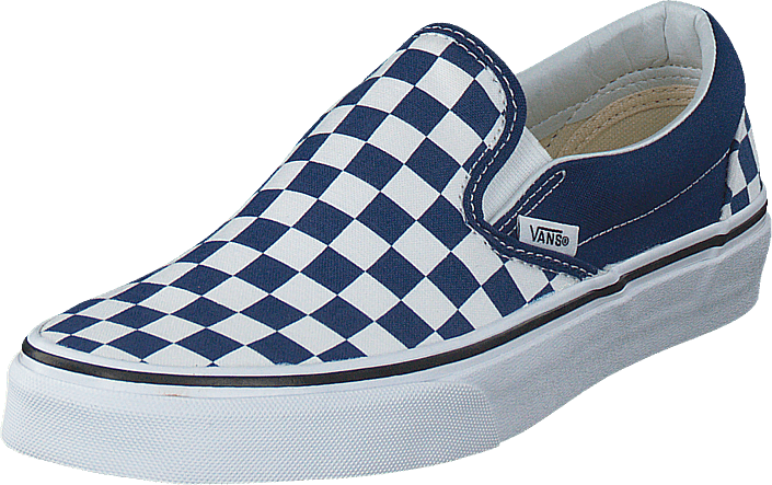 Vans - Ua Classic Slip-on Checker Blue/white
