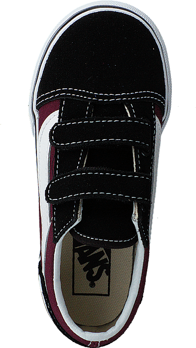 Vans - Td Old Skool V Pop Black/og Burgundy
