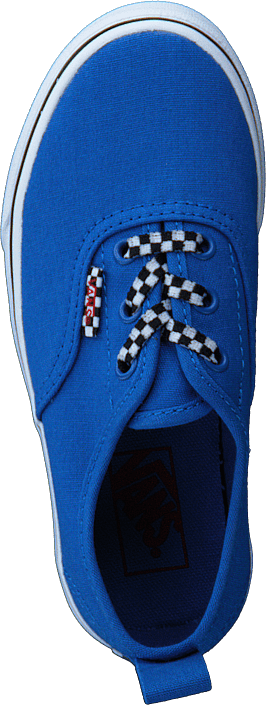 Vans - Uy Authentic Elastic Lace Check Lace Blue/twhite