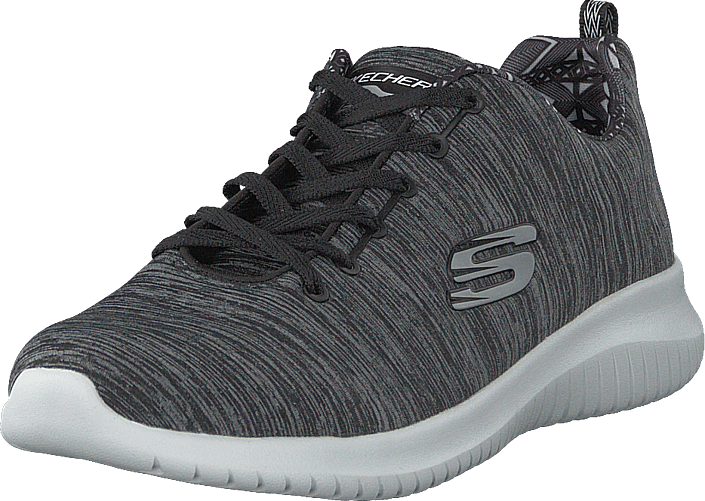 Skechers Womens Ultra Flex - Shoreline Bkw, Sko, Sneakers & Sportsko, Løpesko, Grå, Dame, 38 Skechers Womens Ultra Flex - Shoreline Bkw, Sko, Sneakers & Sportsko, Løpesko, Grå, Dame, 38