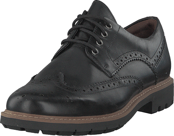 Clarks - Batcombe Wing Black Leather